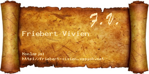 Friebert Vivien névjegykártya